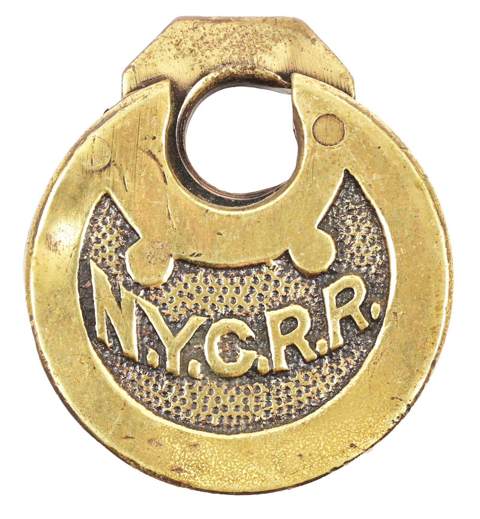 RAILROAD PANCAKE LOCK. (1 of 2)