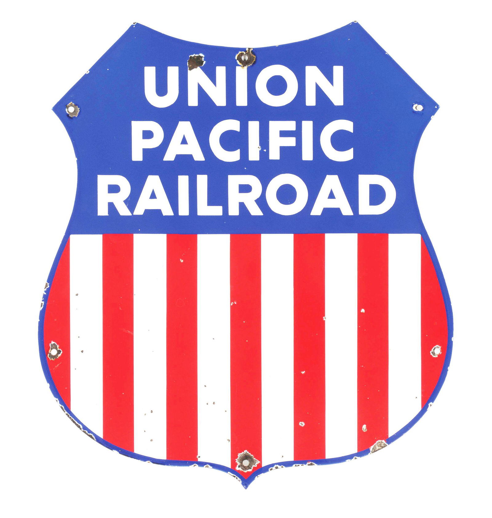UNION PACIFIC RAILROAD SIGN. (1 of 2)