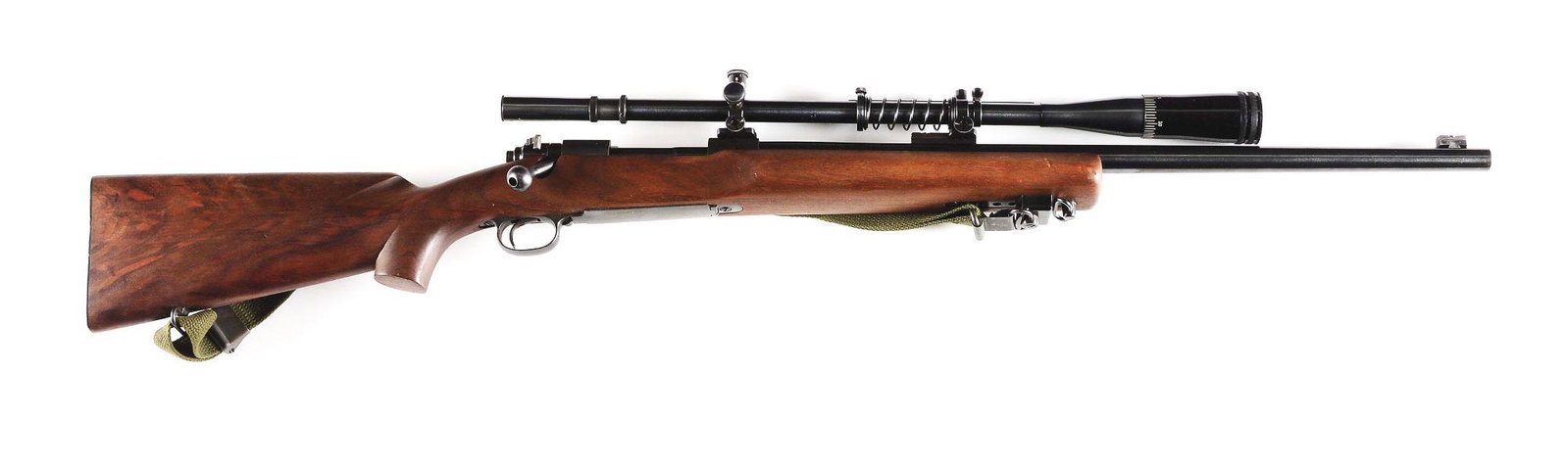 (C) US PROPERTY MARKED WINCHESTER MODEL 70 BOLT ACTION TARGET RIFLE.: Winchester Model 70 Target Model made by Winchester Repeating Arms Company in 1957. Action is electropenciled with "U.S. Property" marking on left side; comes with CMP purchase and authenticity papers