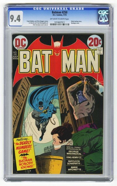 Batman 251 Cgc 9 0 D C Comics 9 73 Apr 28 2012 Dan Morphy Auctions In Pa