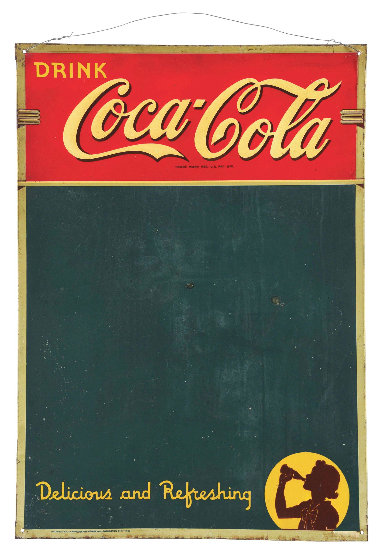 DELICIOUS AND REFRESHING COCA-COLA MENU BOARD. (1 of 3)