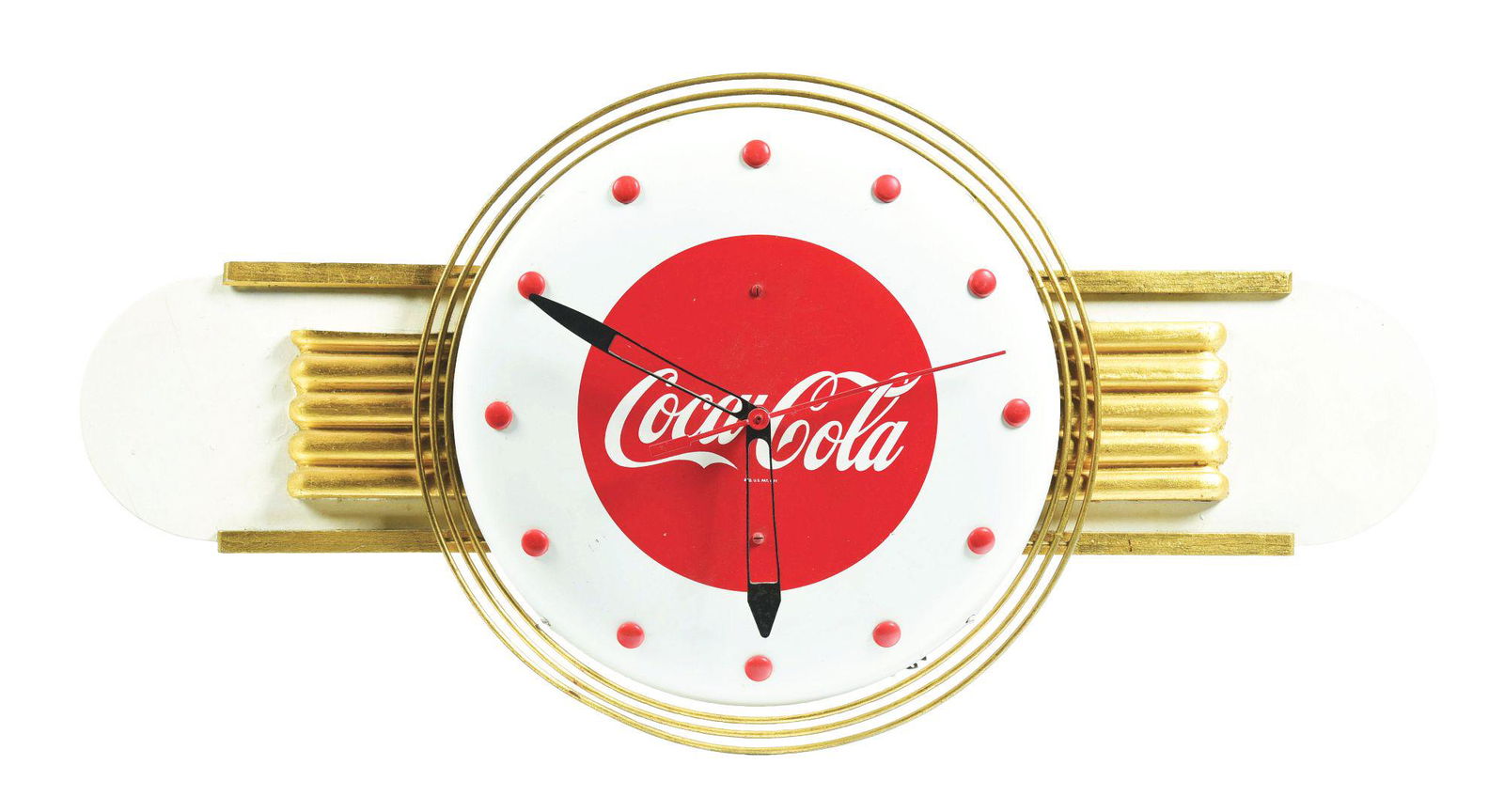 COCA-COLA CLOCK DINER STYLE CLOCK. (1 of 2)
