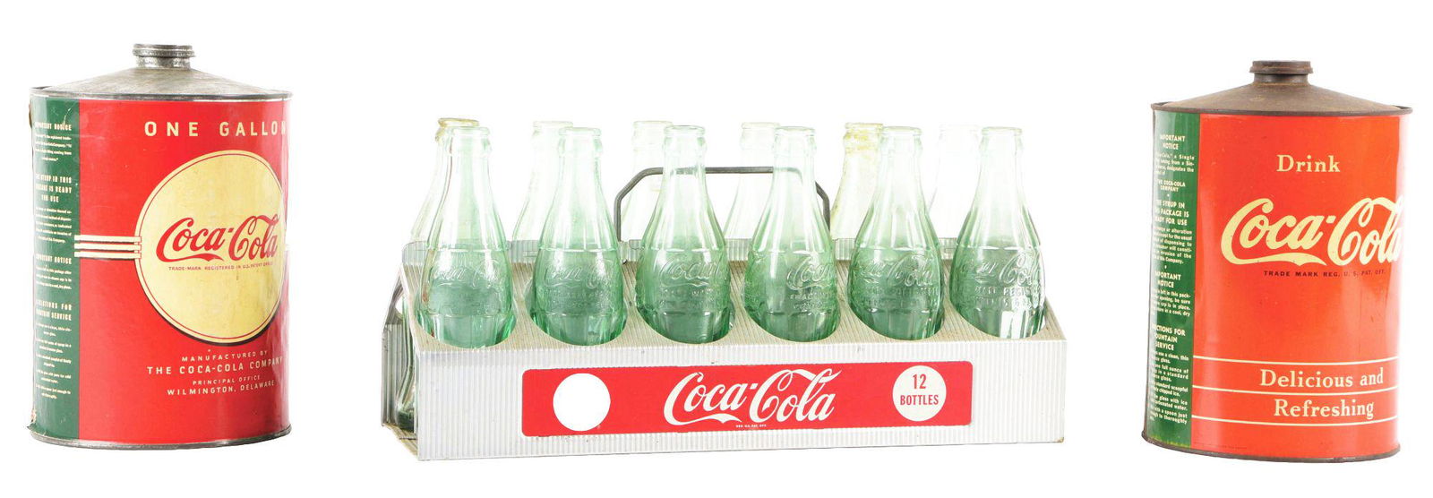 COLLECTION OF 2 COCA-COLA SYRUP TINS. (1 of 4)