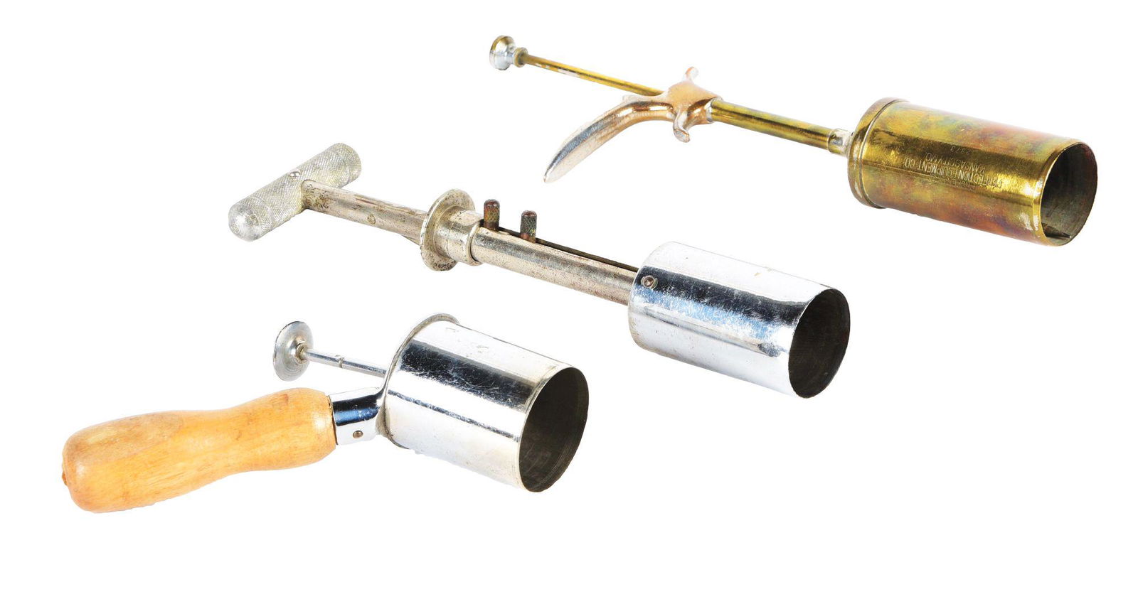 LOT OF 3: TUBE SHAPED ICE CREAM SERVERS. (1 of 4)