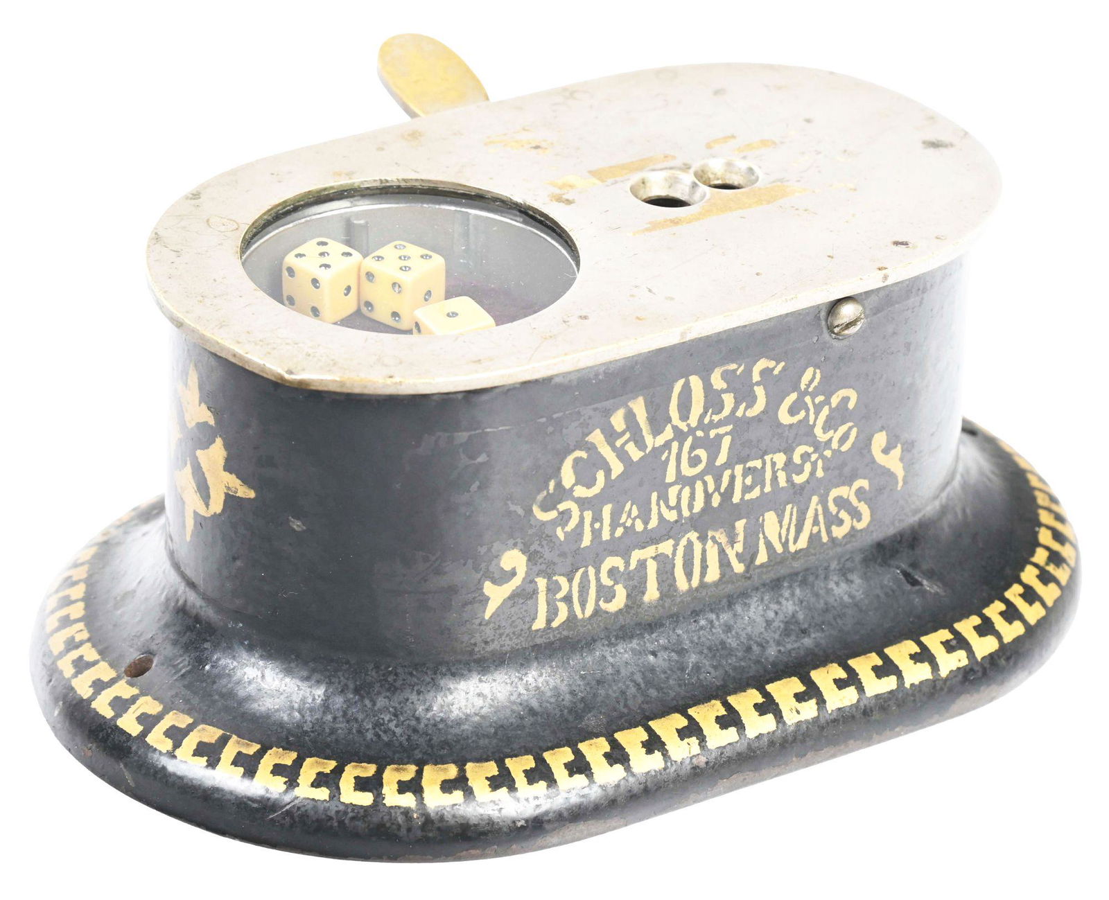 SCHLOSS & CO DICE POPPER AND CIGAR CUTTER. (1 of 6)