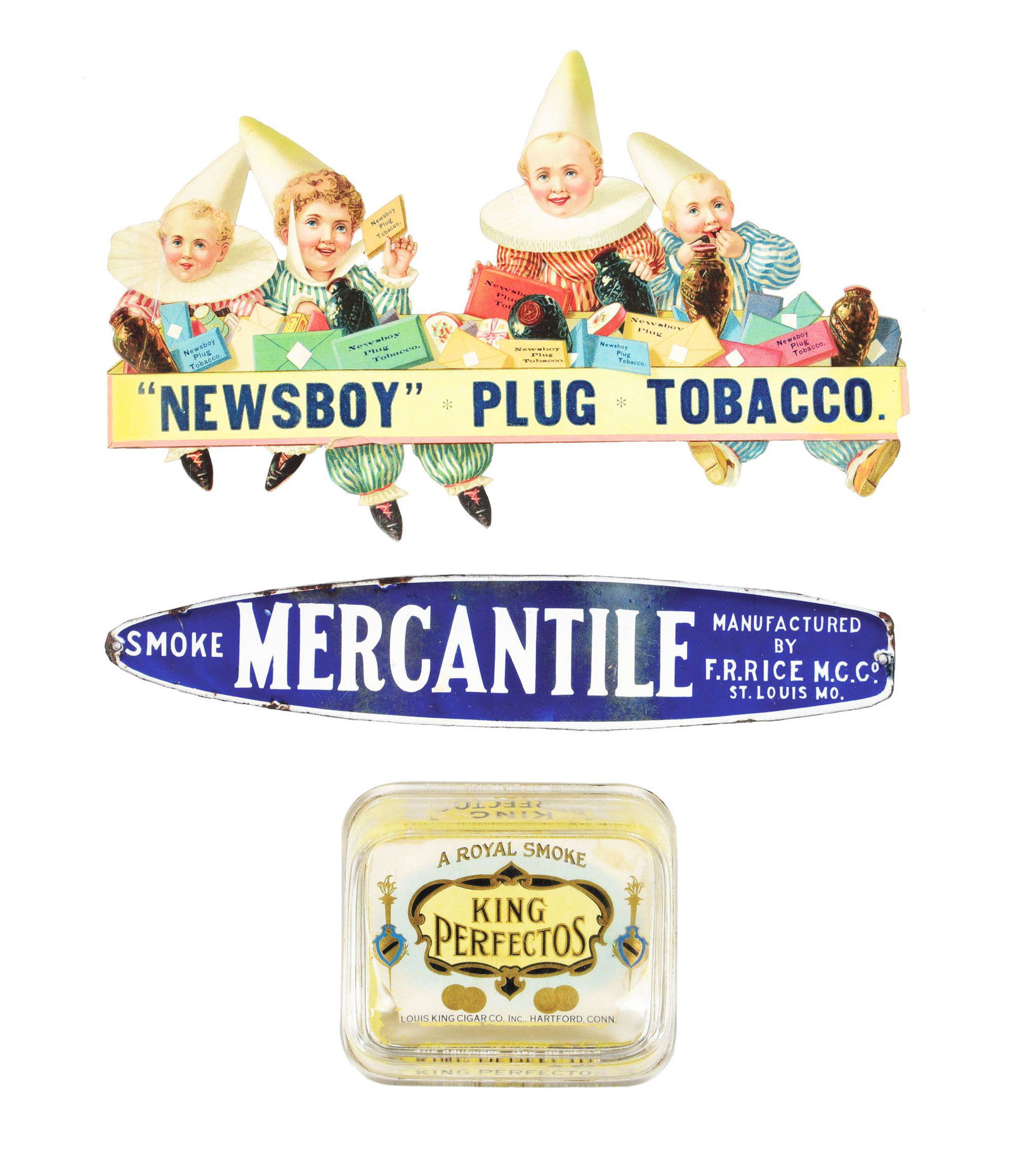COLLECTION OF THREE TOBACCO ADVERTISING ITEMS. (1 of 4)