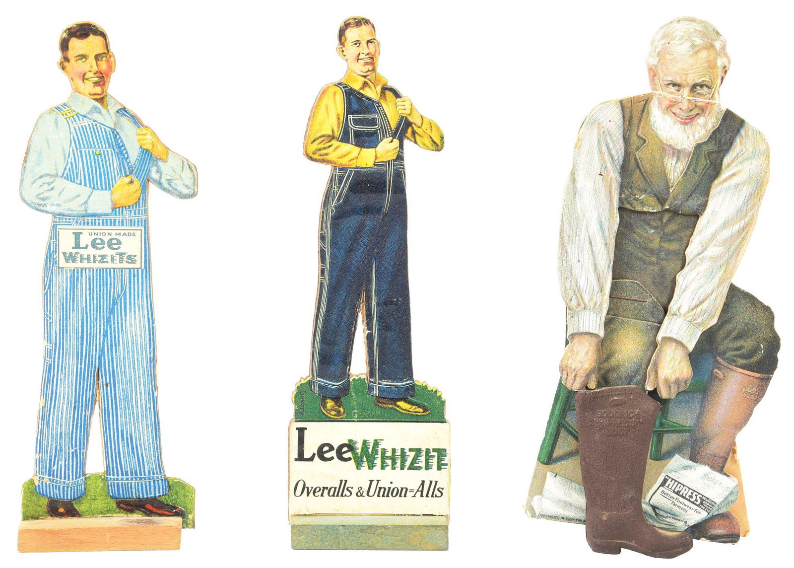 COLLECTION OF 3 EARLY LEE & GOODRICH WORK WEAR ADVERTISING PIECES. (1 of 2)