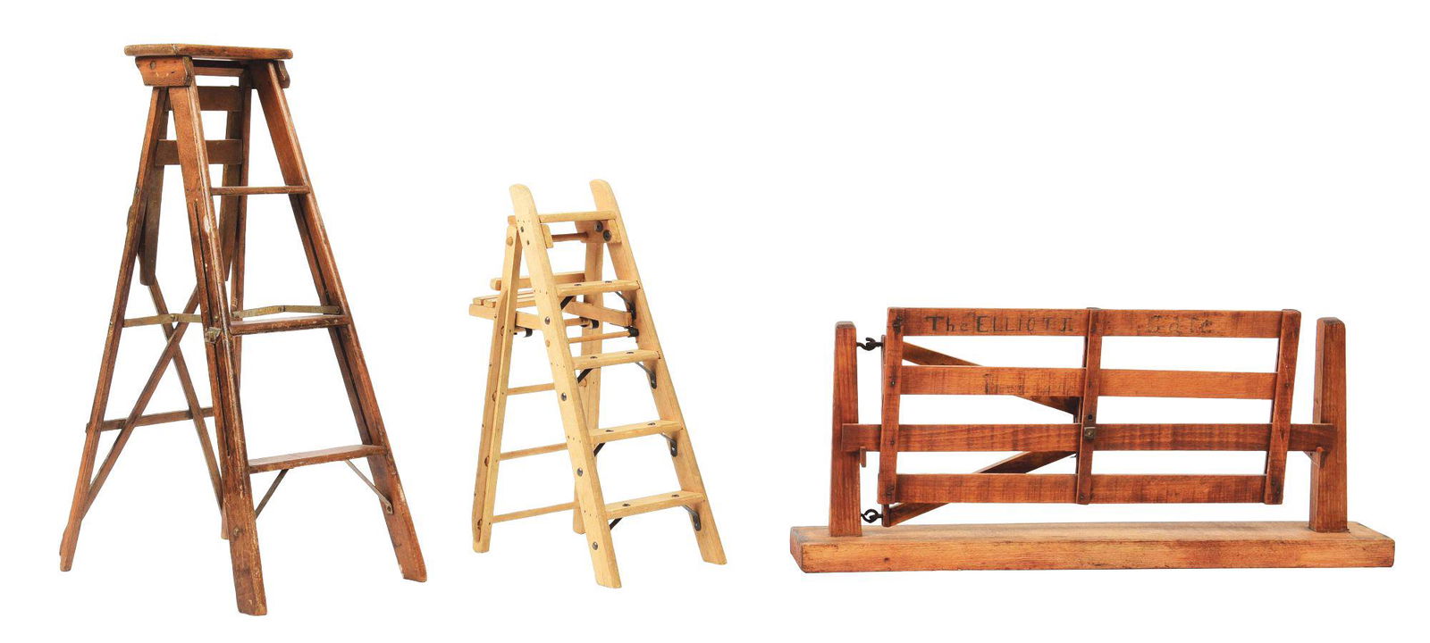 COLLECTION OF 3 EARLY 1900'S WOODEN SALESMAN SAMPLES. (1 of 4)