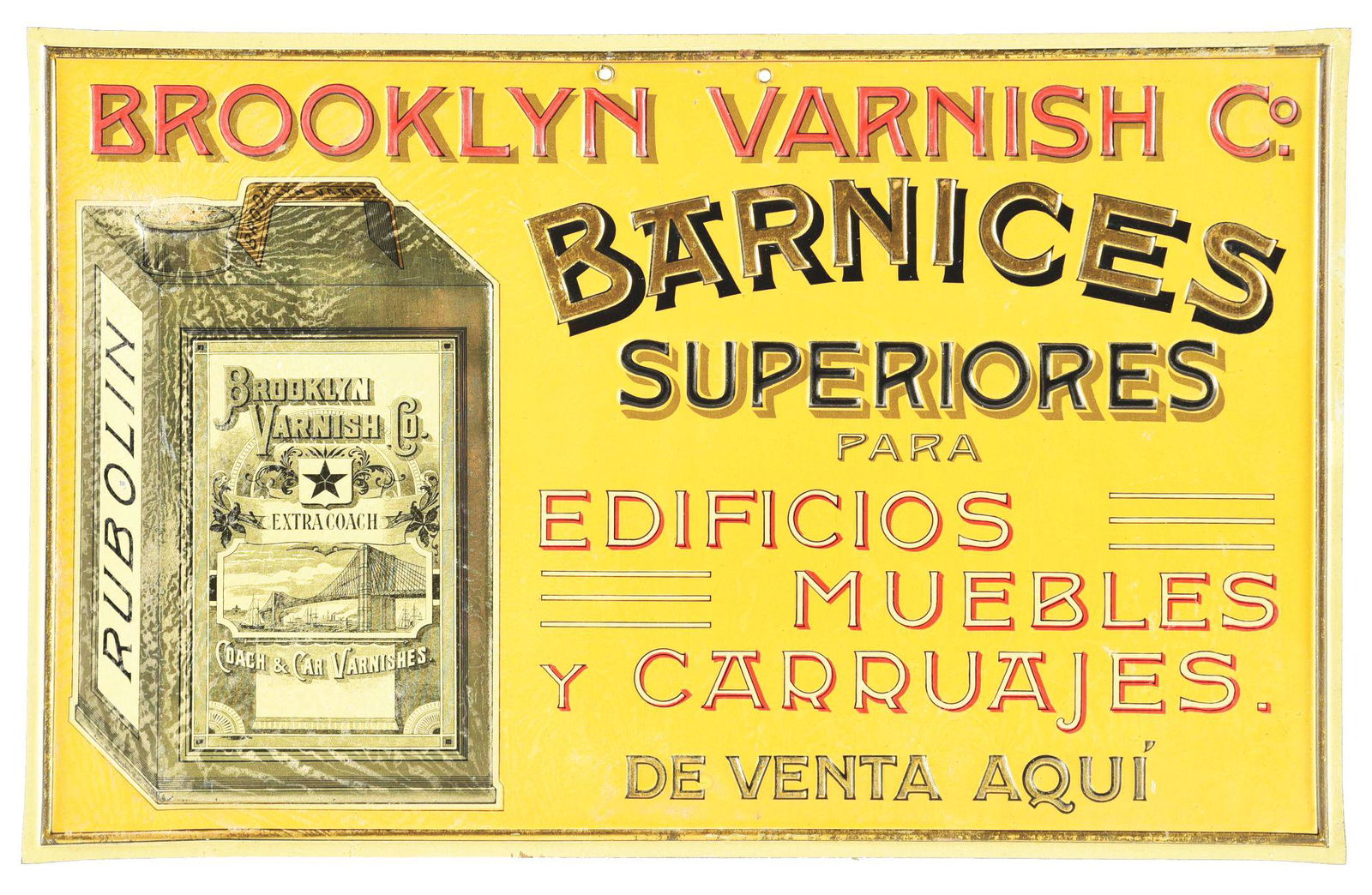 Brooklyn Varnish Company Embossed Sign. Apr 21, 2023 Dan Morphy