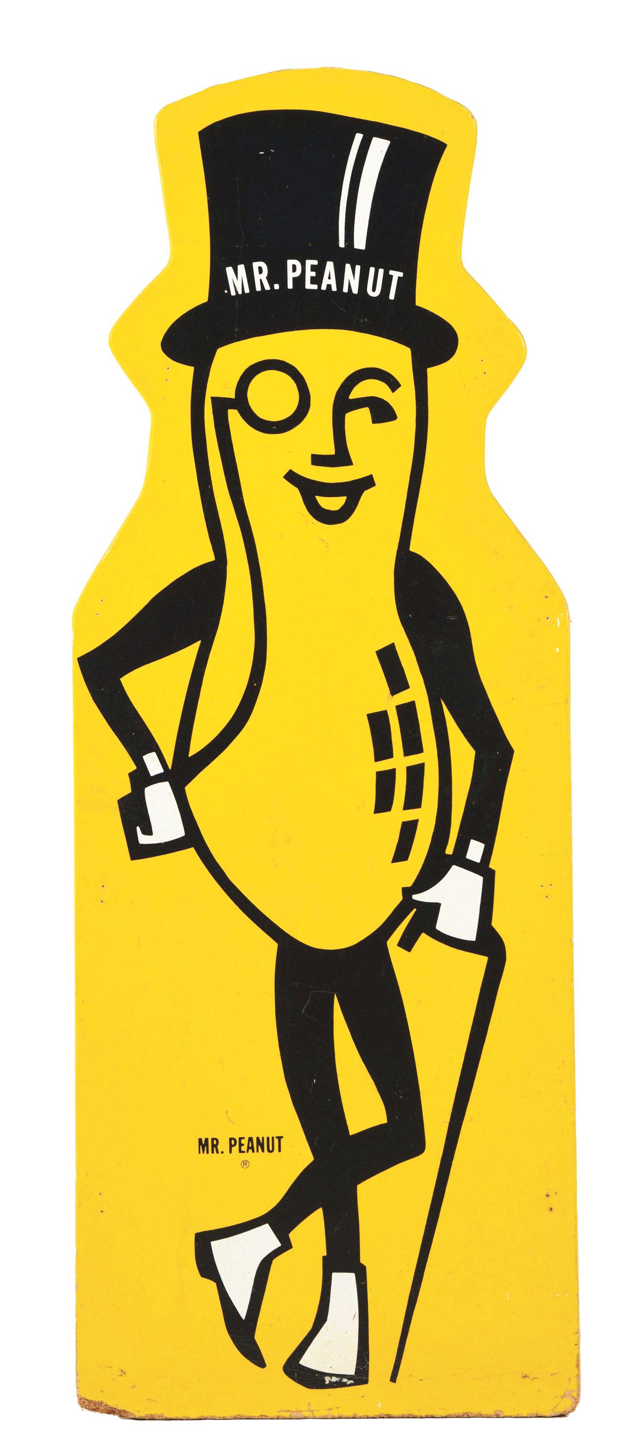 MR. PEANUT ADVERTISMENT SIGN. (1 of 2)
