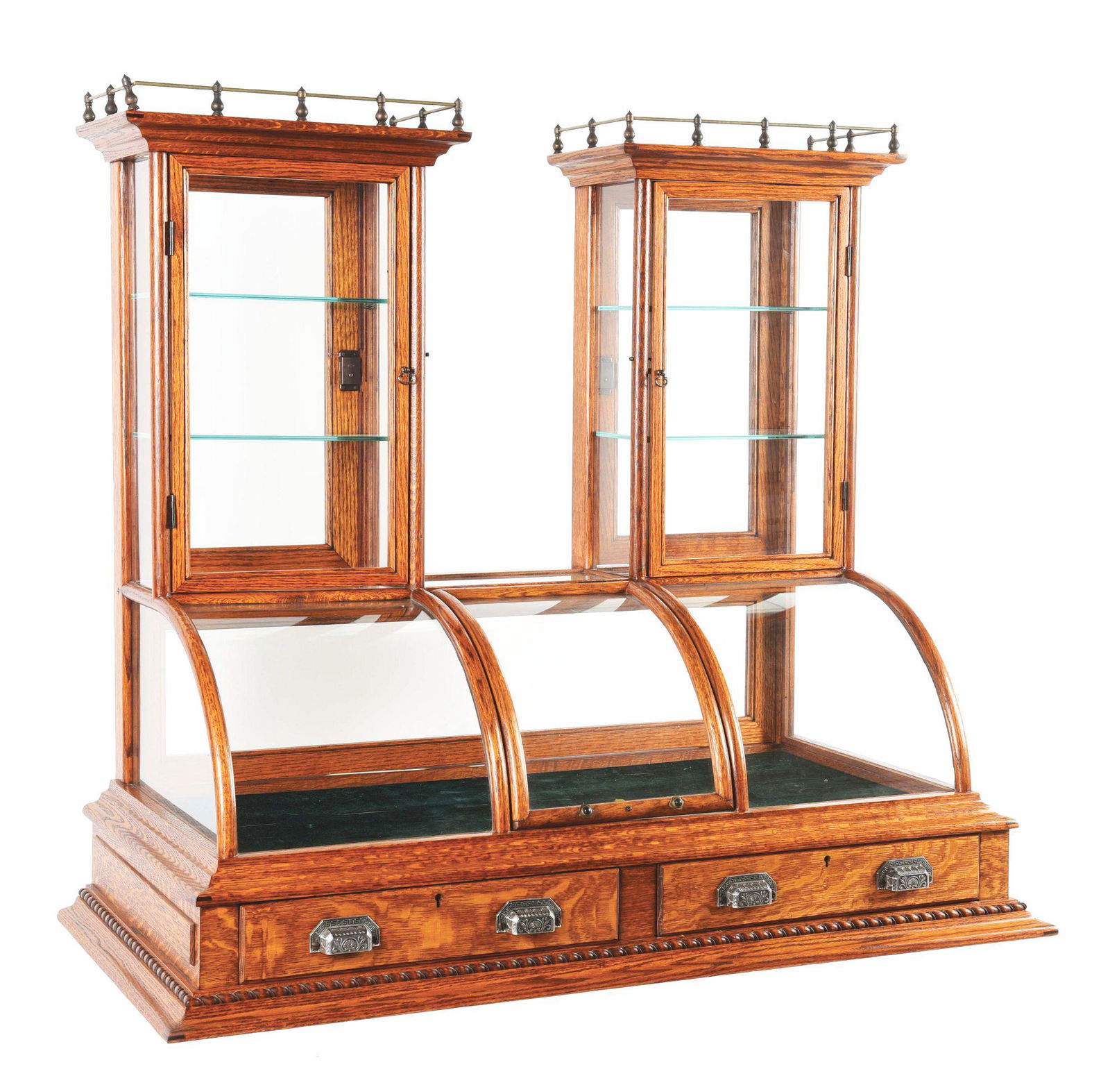 DOUBLE-SIDED JEWELRY DISPLAY CABINET. (1 of 5)