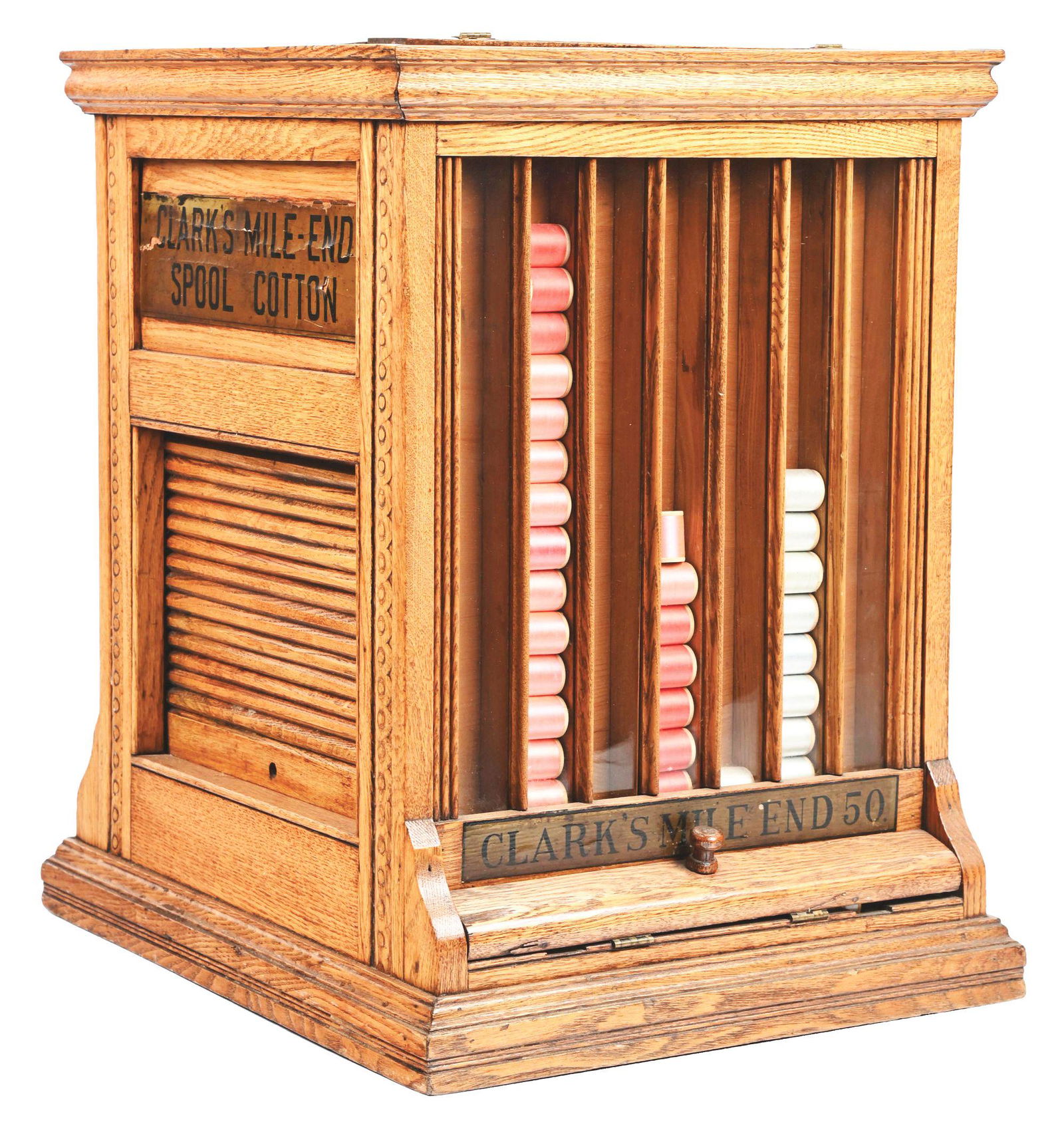 CLARK'S MILE END SPOOL COTTON CABINET. (1 of 6)