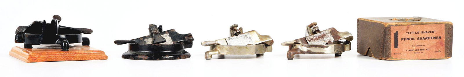 LOT OF 4: "LITTLE SHAVER" PENCIL SHARPENERS. (1 of 4)