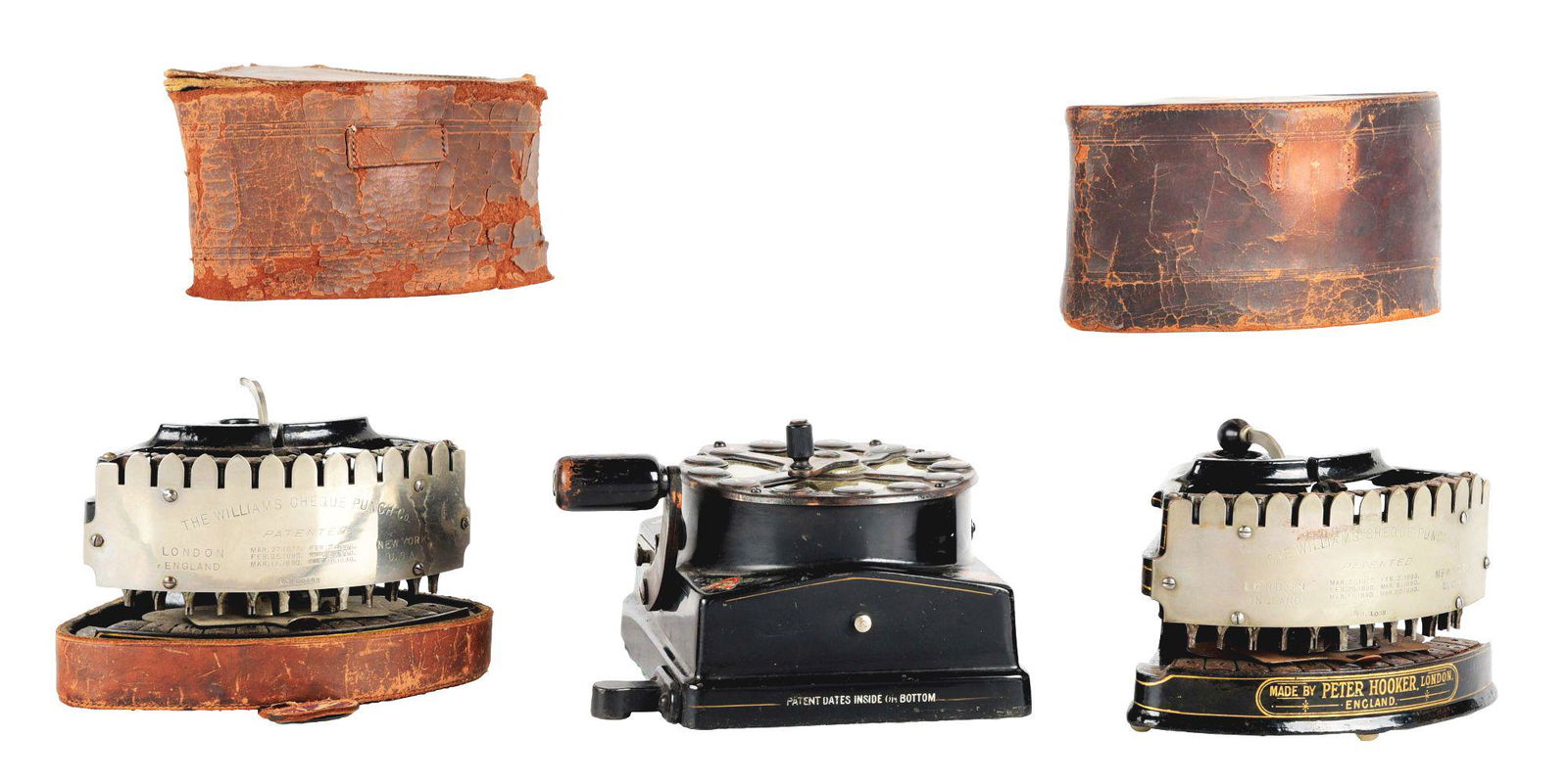 LOT OF 3: VARIOUS CHECK PUNCHERS W/ CASES. (1 of 5)