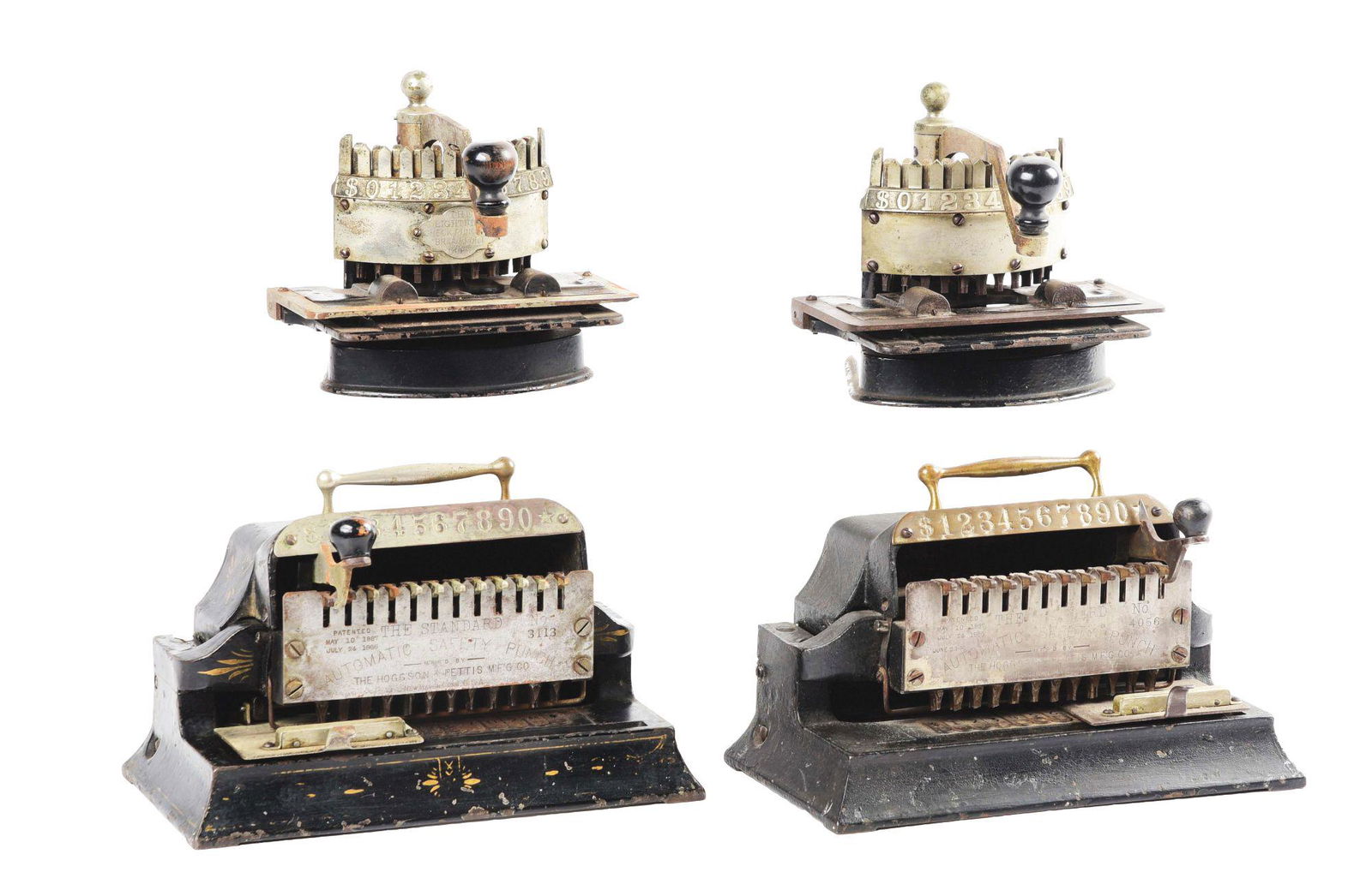 LOT OF 4: BANK CHECK PUNCHERS AND WRITERS. (1 of 4)