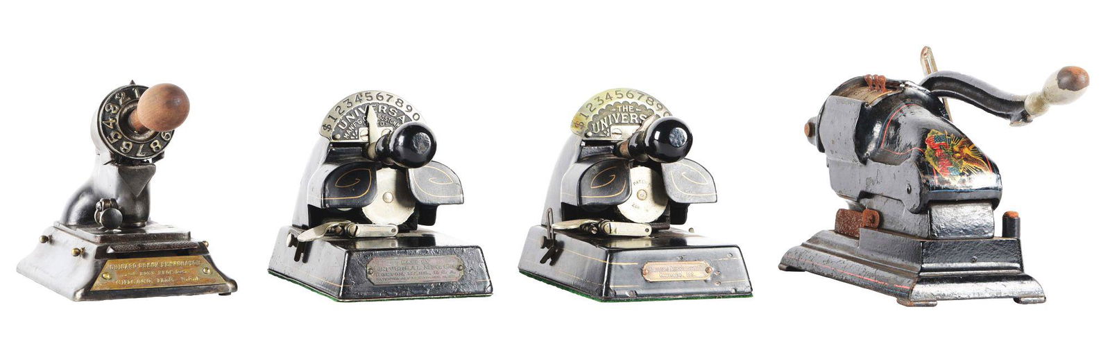 LOT OF 4: ASSORTED CHECK PUNCHERS. (1 of 4)