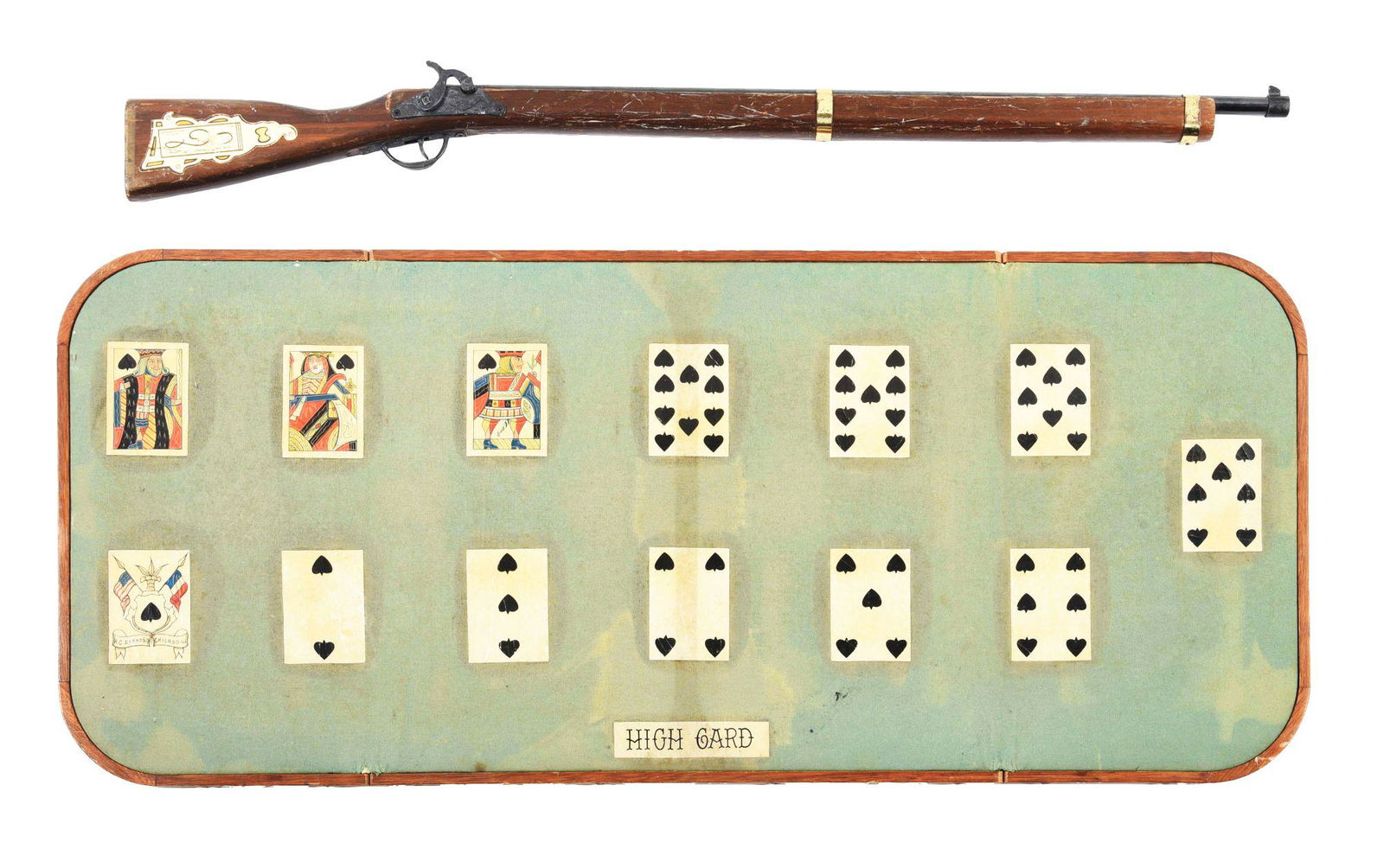 2-PIECE HIGH CARD GAMBLING TABLE GAME. (1 of 2)