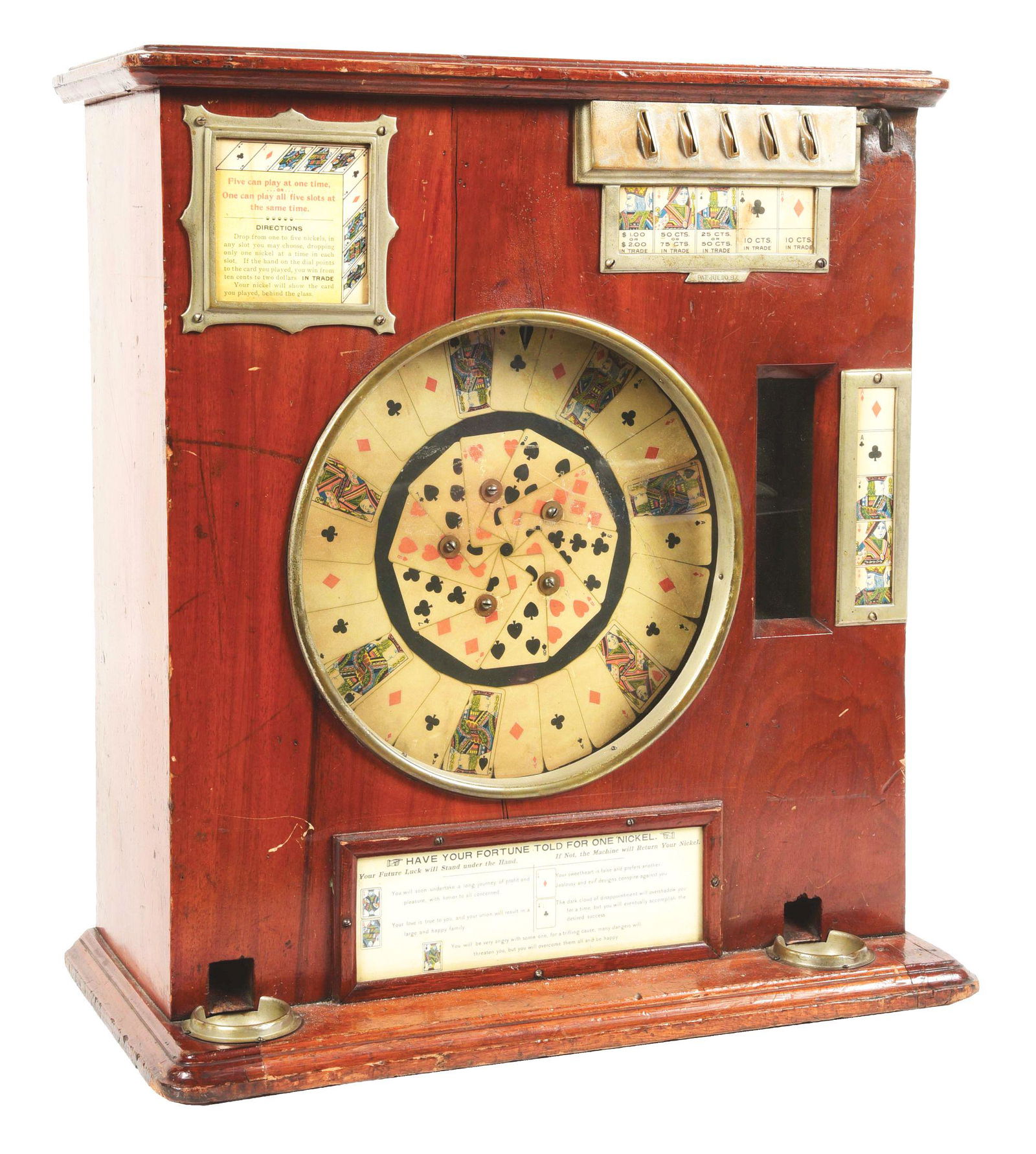 5¢ D. N. SCHALL & CO. SINGLE WHEEL TRADE STIMULATOR. (1 of 4)