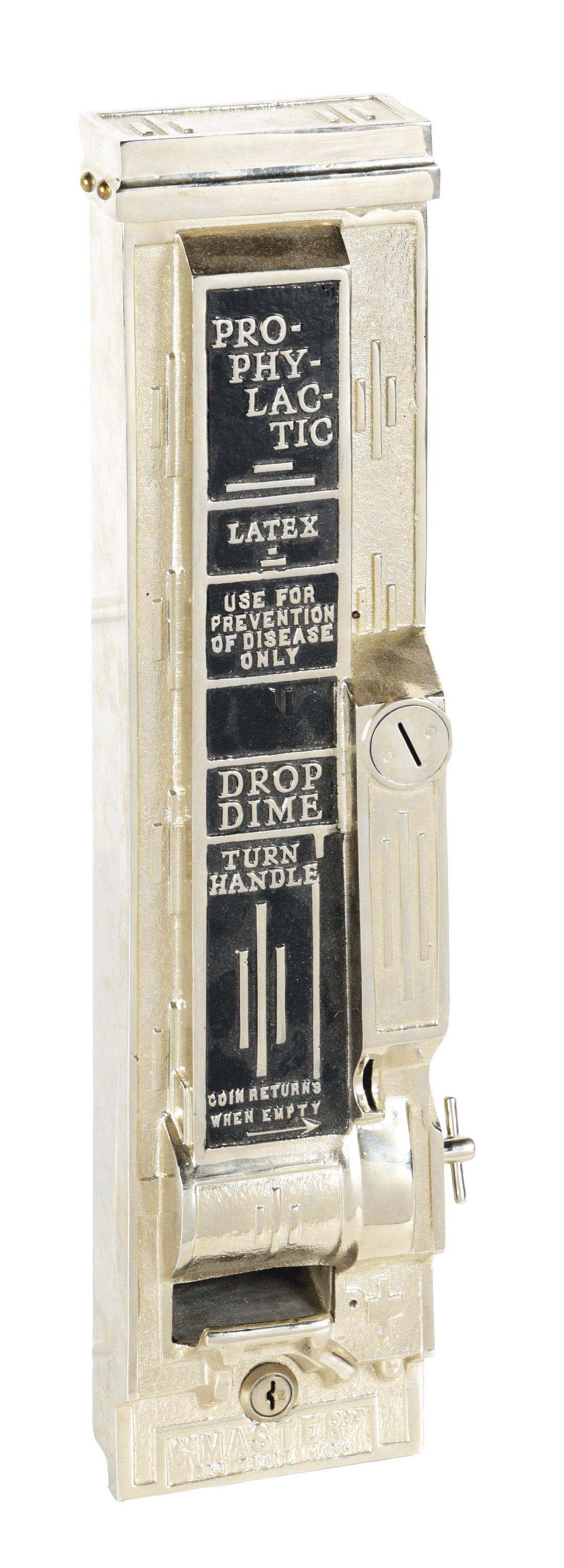 10¢ MASTER PROPHYLACTIC VENDING MACHINE. (1 of 5)