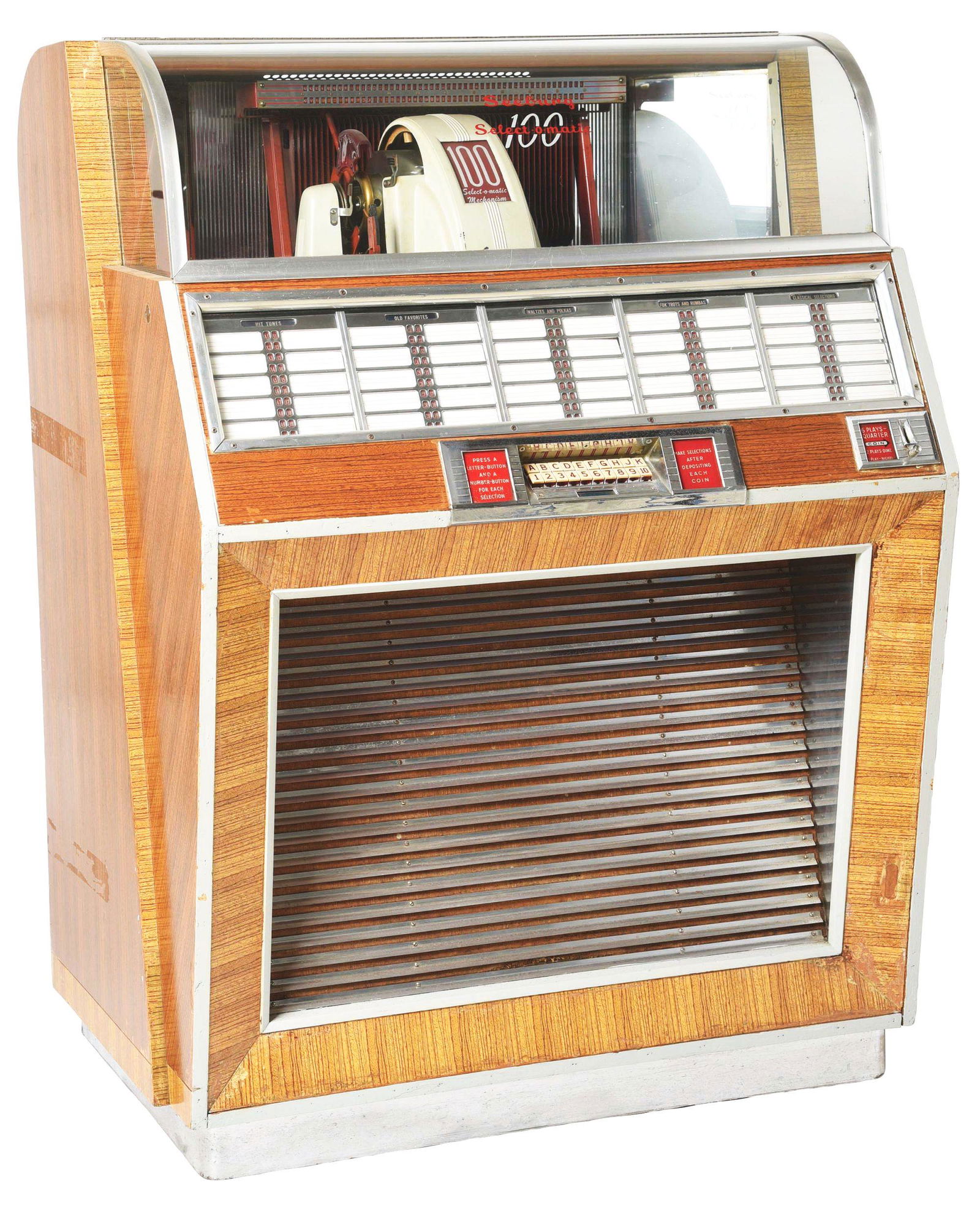 SEEBURG MODEL 100R JUKEBOX. (1 of 5)
