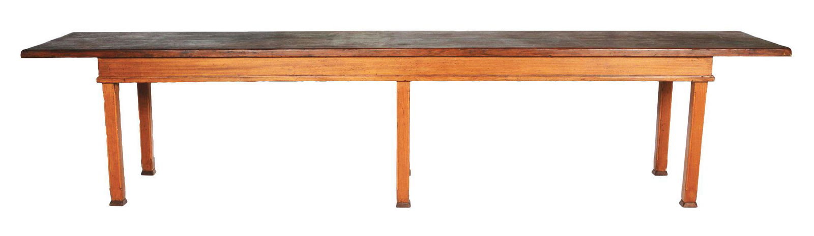 EARLY OAK DISPLAY TABLE. (1 of 3)