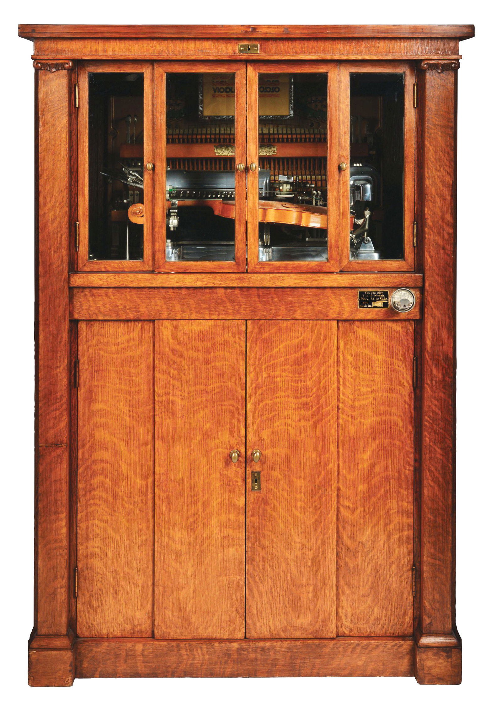 5¢ MILLS NOVELTY. CO. VIOLANO VIRTUOSO MUSIC PLAYER. (1 of 7)