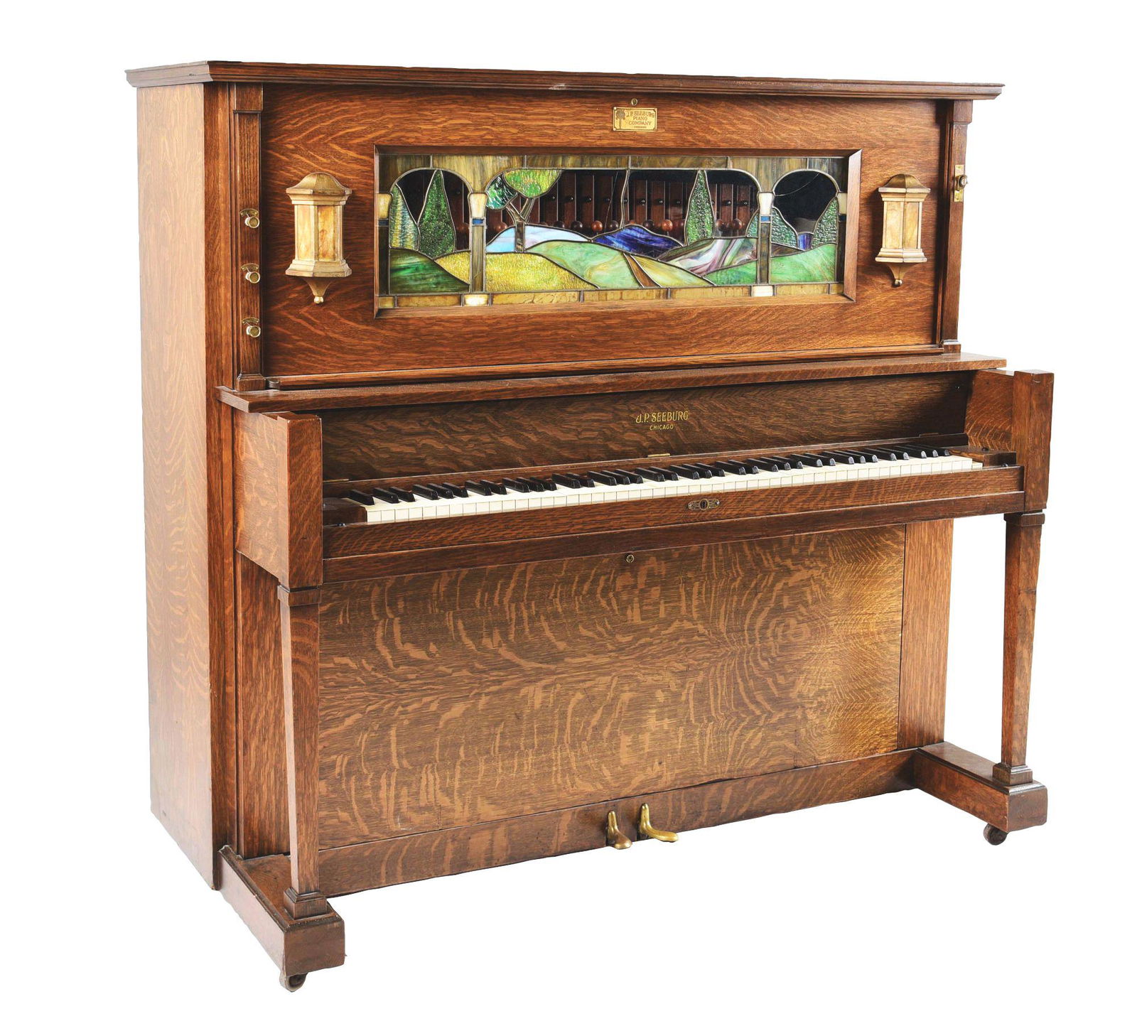 JP SEEBURG STYLE "E" NICKELODEON PIANO W/ MUSIC ROLLS. (1 of 16)