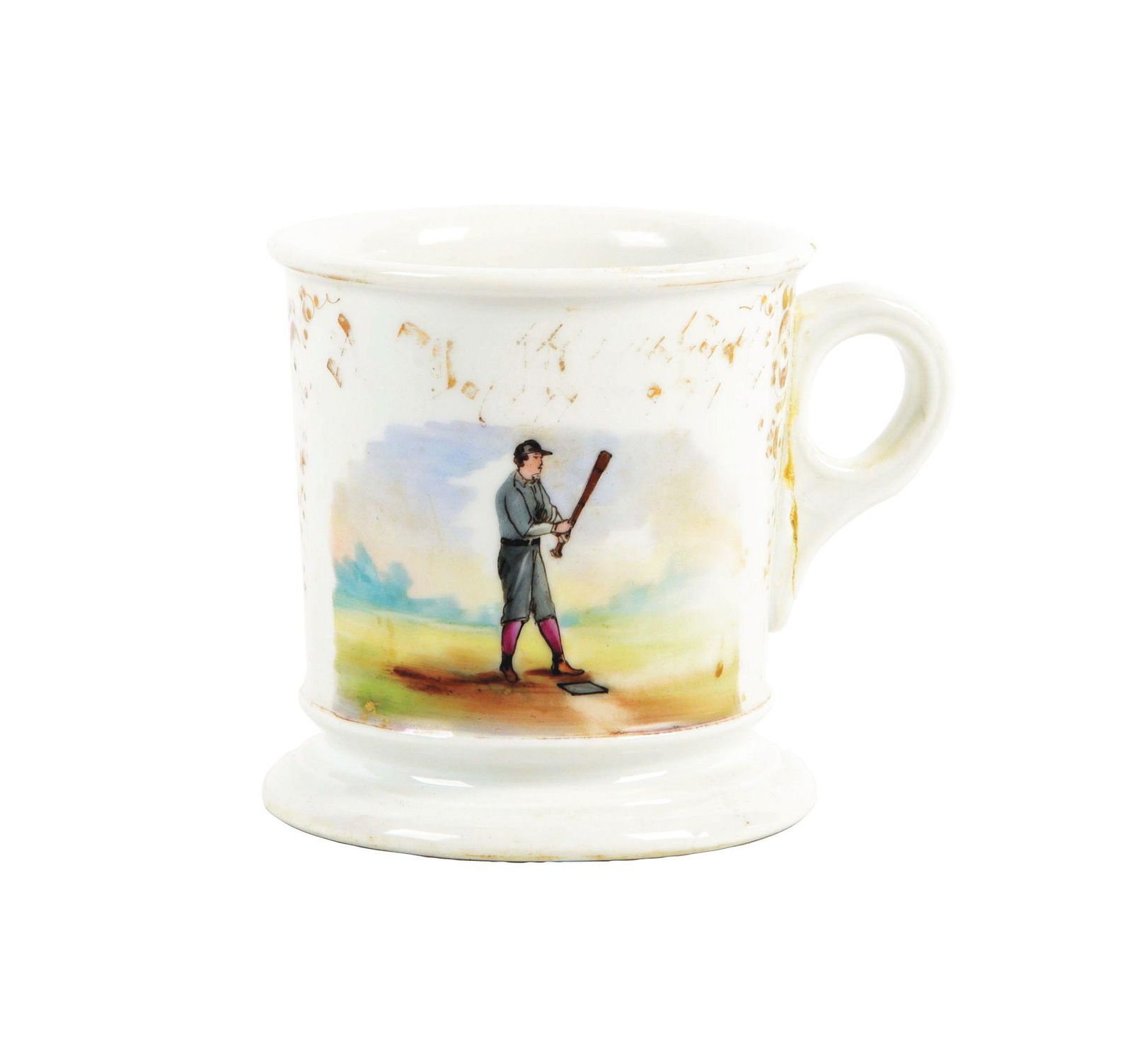 BASEBALL PLAYER SHAVING MUG. (1 of 5)