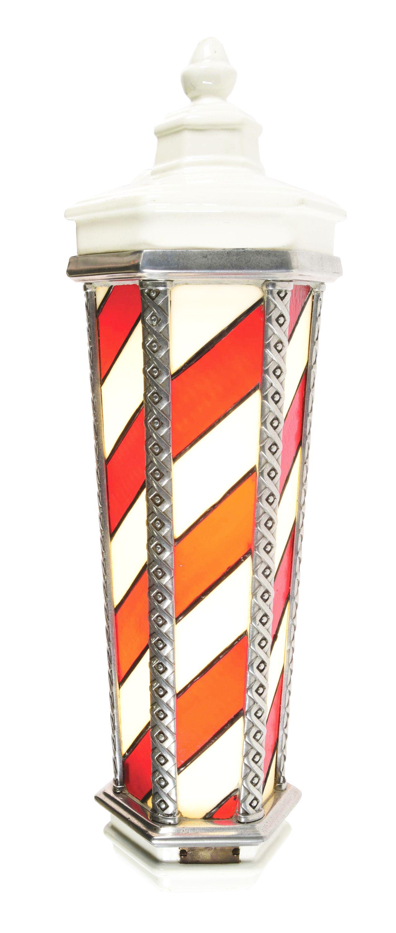 LIGHT-UP BARBER SIGN. (1 of 4)