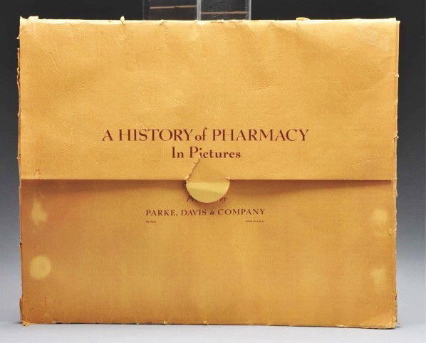 Set of 40: A History of Pharmacy in Pictures.: Description Complete set of unused 40 prints in the original envelope. Distributed by the Parke Davis Company in the 1950s based on the famous paintings by artist Robert Thom. The original paintings h
