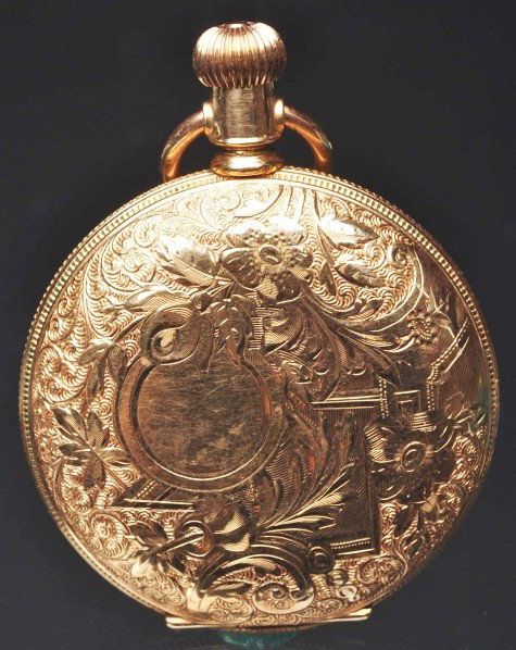 Gold-Filled AWC Waltham Pocket Watch.: Description 6 size. Beautiful hunter case.