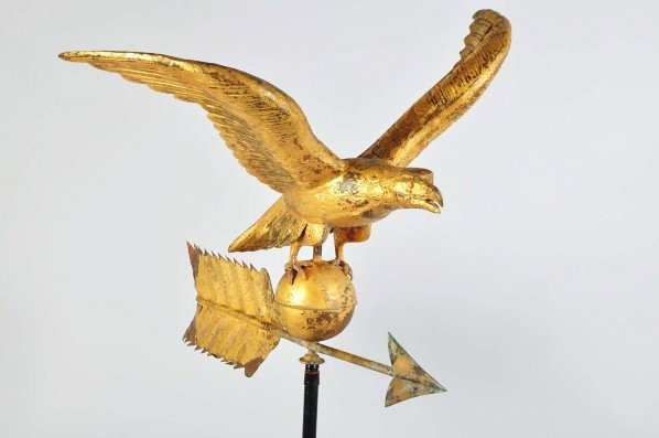 Large Copper Eagle Weathervane.