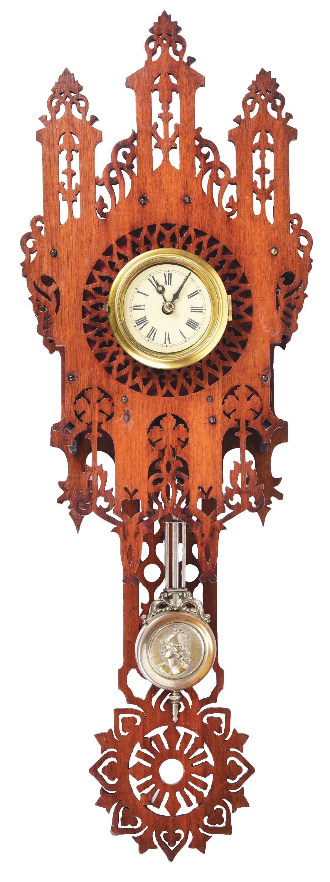 WATERBURY FRET CLOCK. (1 of 3)