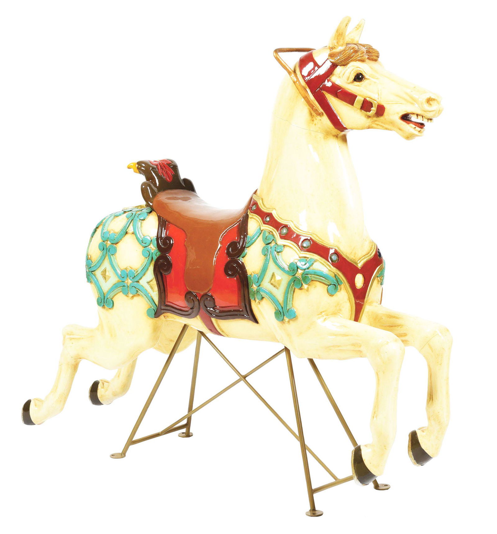 PHENOMENAL RESTORED CAROUSEL HORSE, OUTSIDE JUMPER. (1 of 7)