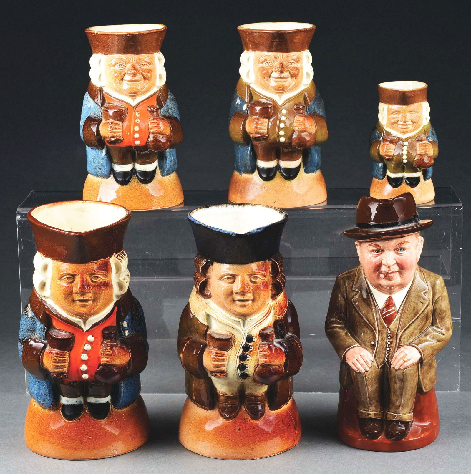 LOT OF 6: ROYAL DOULTON STANDING TOBY JUGS. (1 of 6)