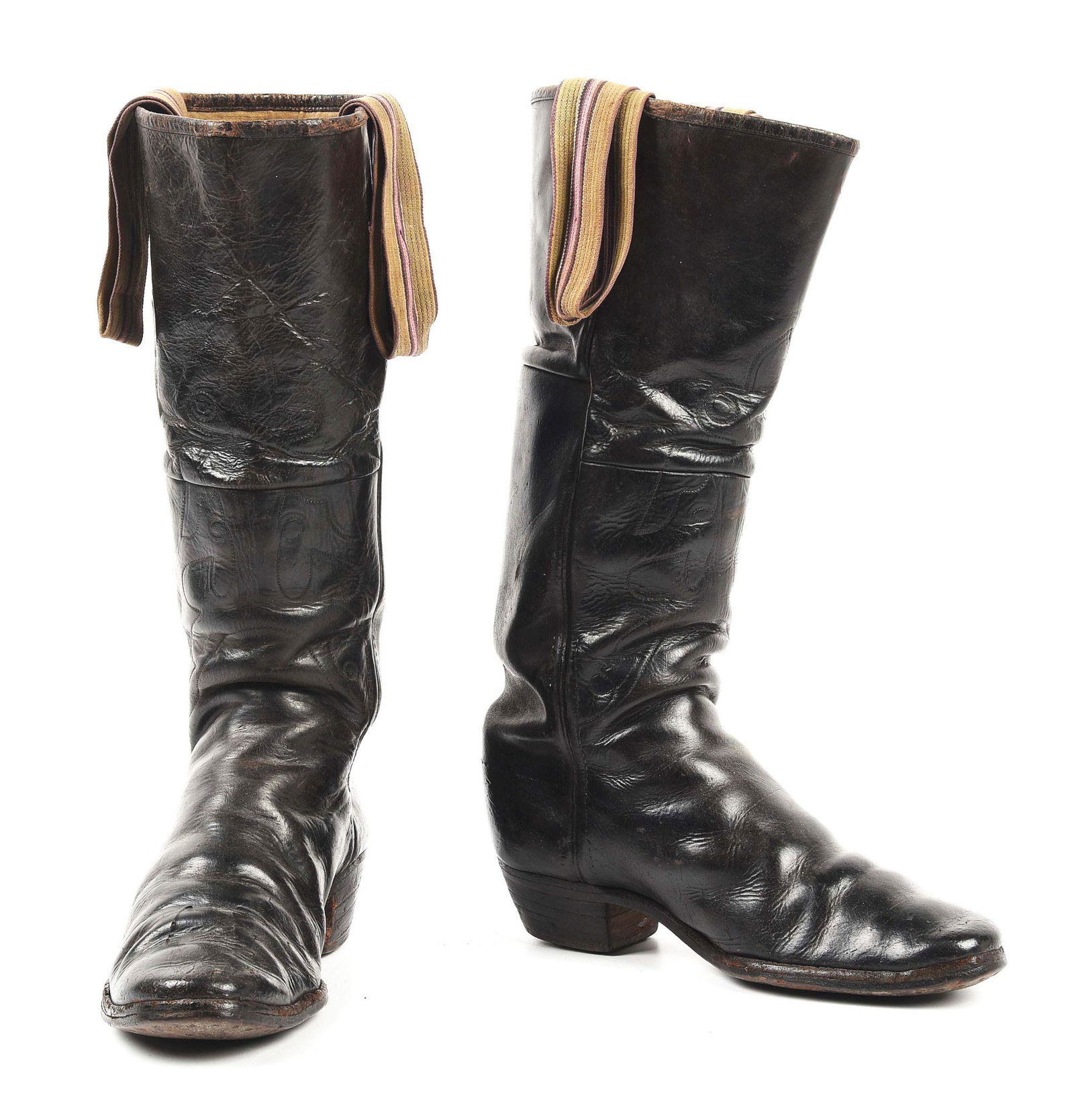 Early Frontier Style High Top Cowboy Boots Auction