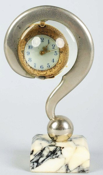 Magnifying Glass Watch Holder on Marble Base.: Condition (Excellent). Size 5 - 1/2" T.