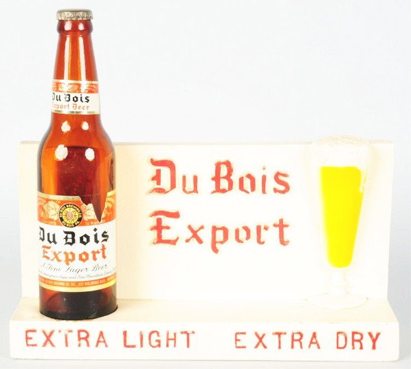 Du Bois Expert Beer Bottle Advertising Figure.: 1940s. Plaster. Condition (Excellent). Size 12" L.