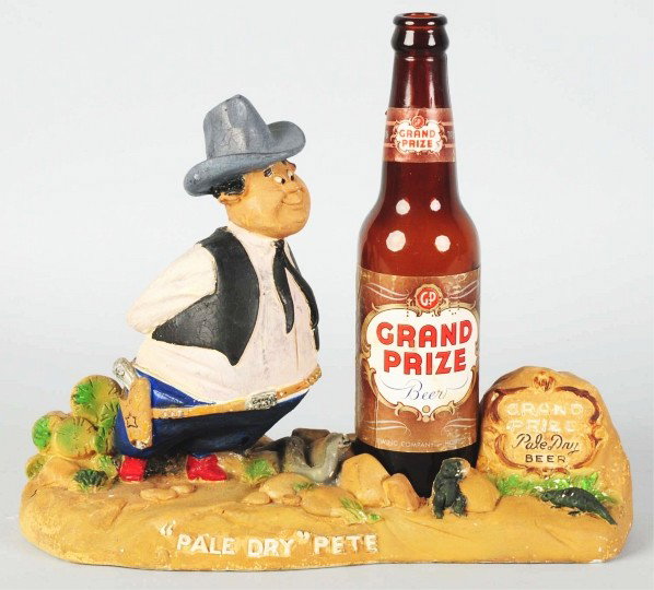 Pale Dry Bar Back Advertising Figure.: 1940s. Plaster. Original bottle. Some over-painting. Condition (Excellent). Size 11" L.