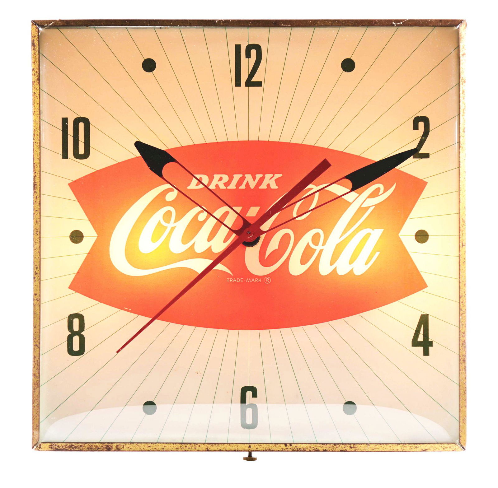 DRINK COCA-COLA LIGHT-UP CLOCK. (1 of 3)