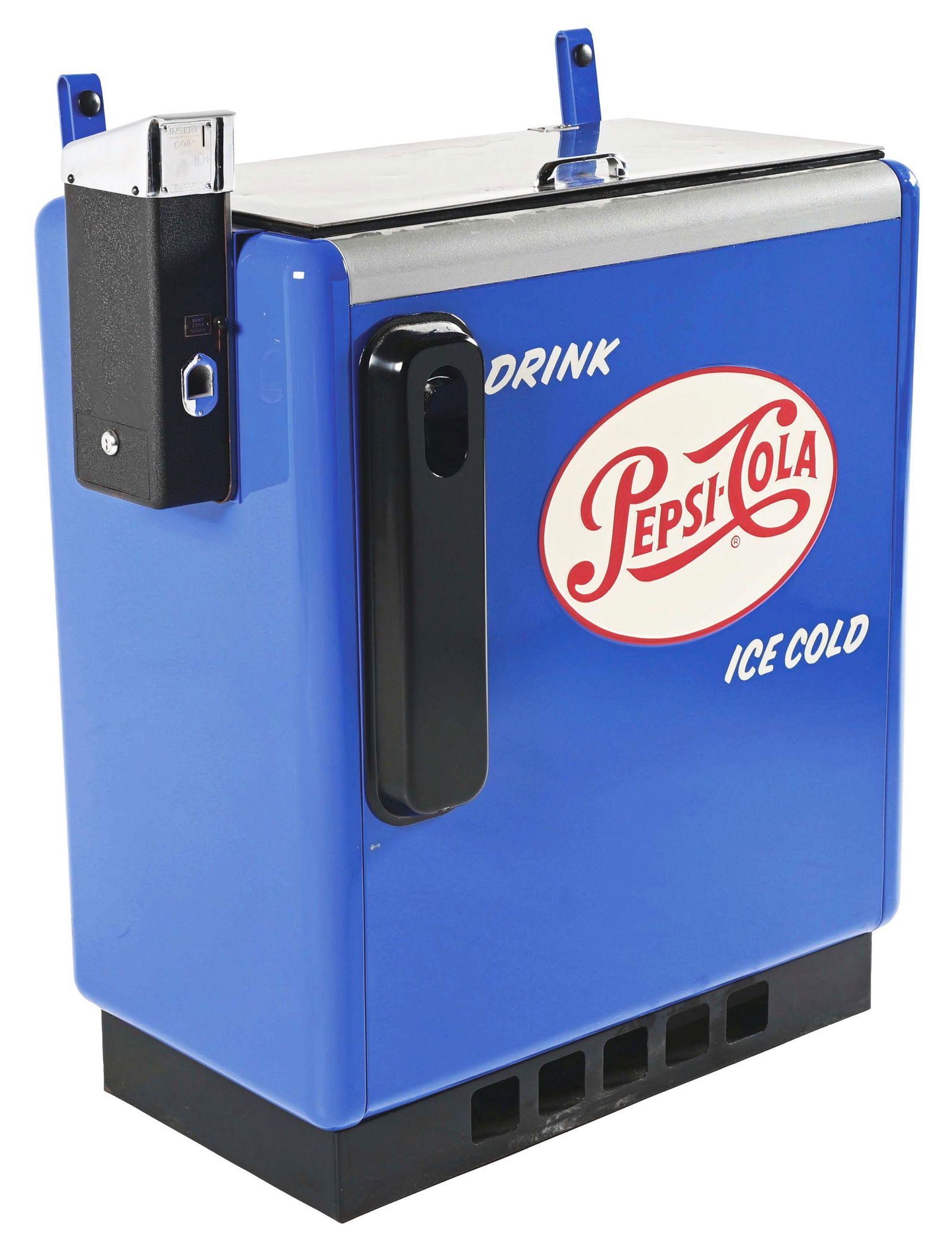IDEAL MODEL A-55 COIN OPERATED SODA POP MACHINE RESTORED IN PEPSI. (1 of 7)