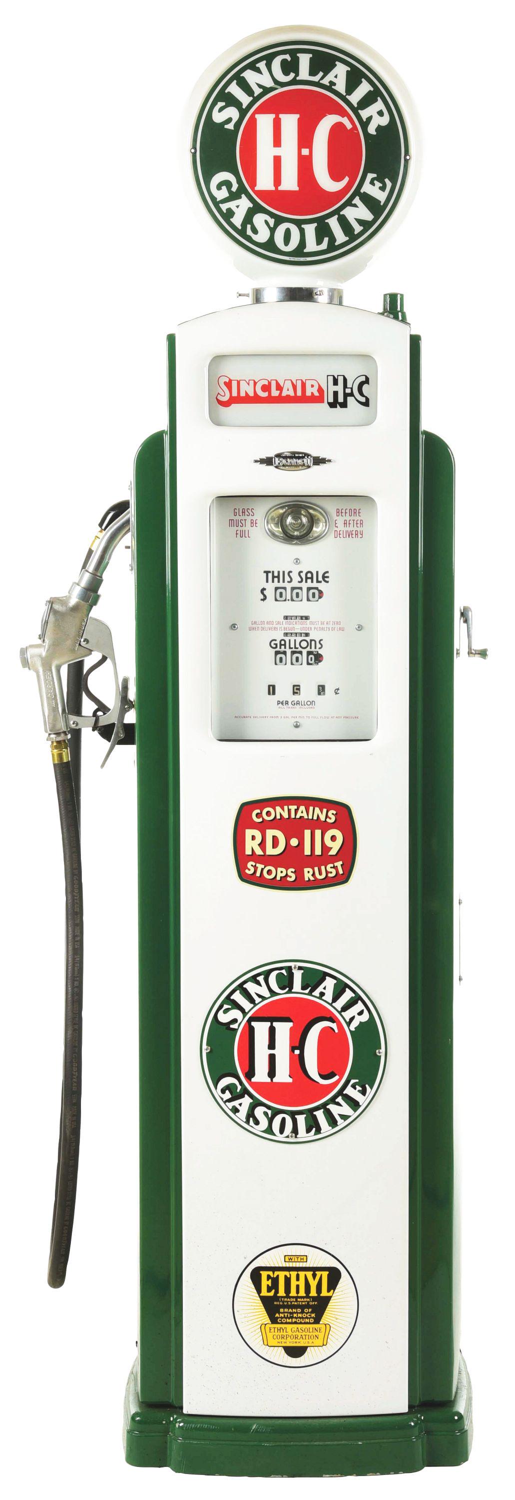 Model 541 Gas Pump Restored In Sinclair Hc Gasoline. Auction