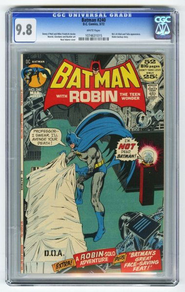Batman 251 Cgc 9 0 D C Comics 9 73 Apr 28 2012 Dan Morphy Auctions In Pa