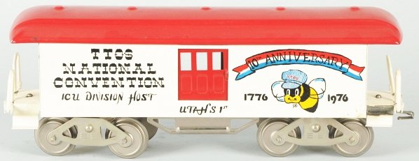 TTOS National Convention Train Car.: Made by McCoy for the Utah convention in 1976 but given to Ray Dextraze from Ward Kimball with picture of the car. Very little wear overall. Condition (Excellent).