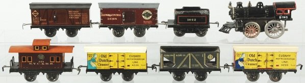 Bing Clockwork Freight Train Set. - 2