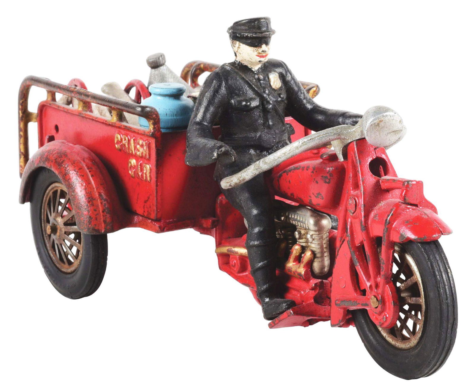 HUBLEY INDIAN CRASH CAR. (1 of 3)