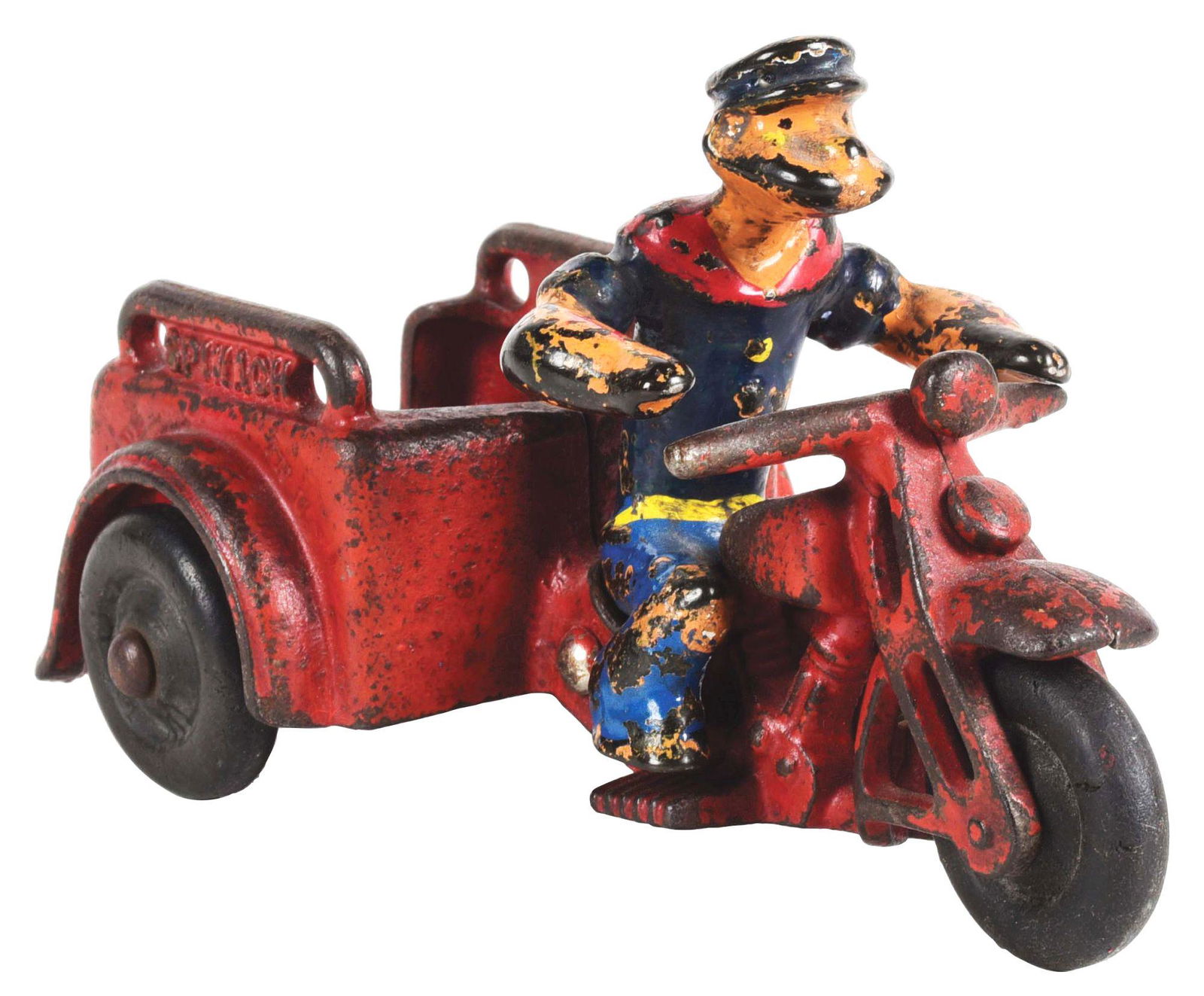 HUBELY POPEYE SPINACH TRIKE MOTORCYCLE. (1 of 3)