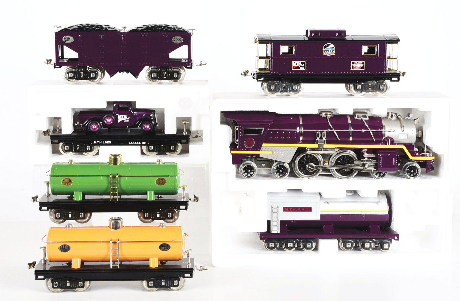 LOT OF 8: MTH 2004 NO. 400E FREIGHT SET. (1 of 4)