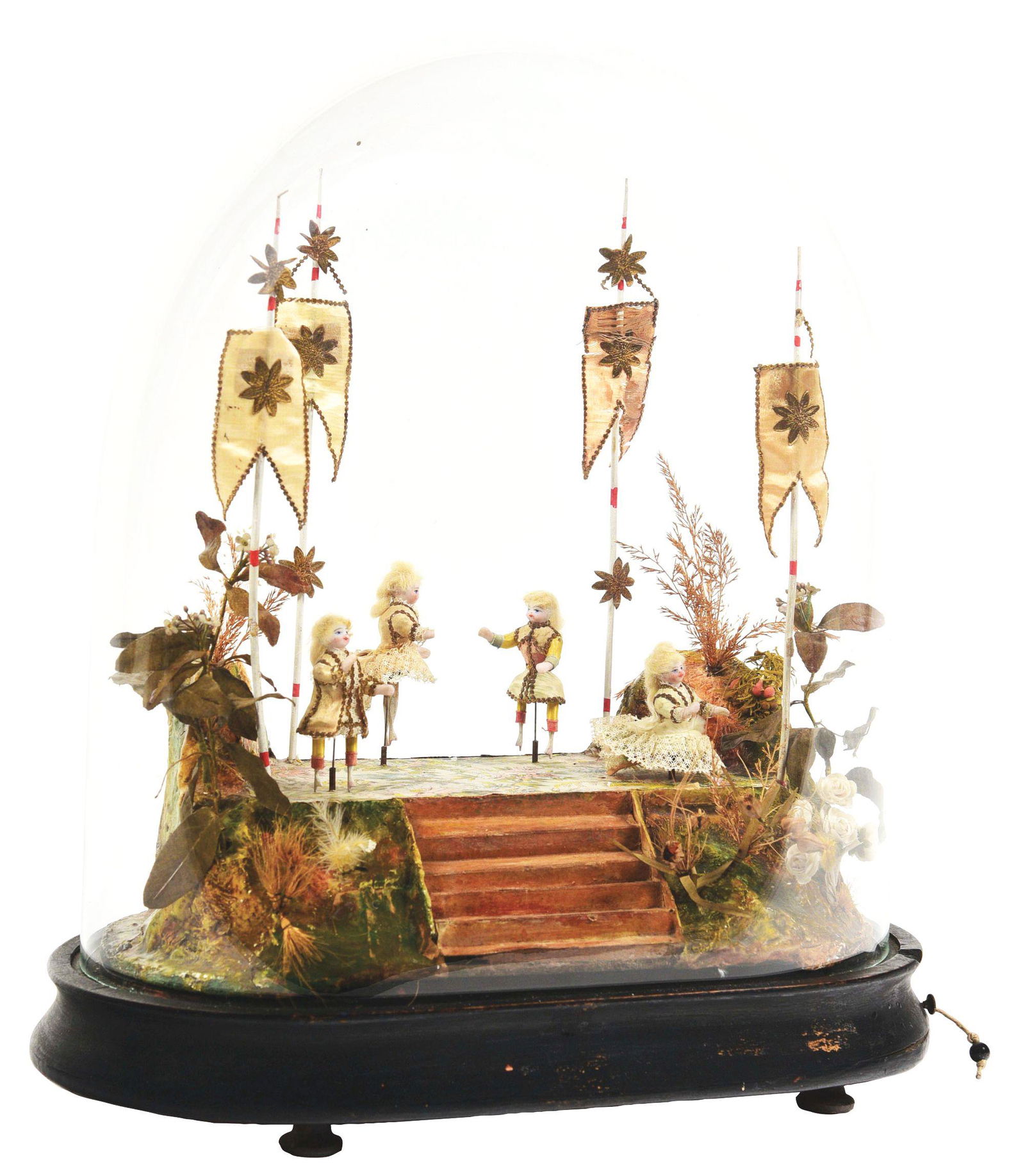 RARE FRENCH MUSICAL AUTOMATON ATTRIBUTED TO PHALIBOIS W/ OVAL-SHAPED SCENE. (1 of 5)