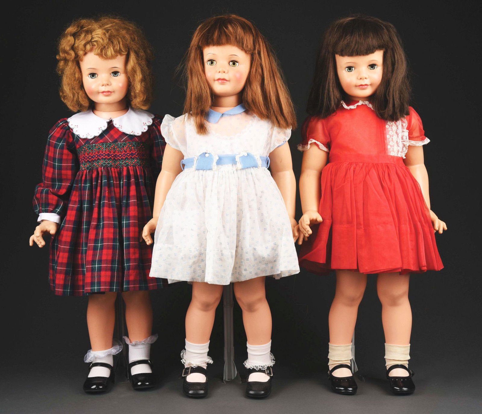 LOT OF 3: 35" AMERICAN DOLLS KNOWN AS "PATTY PLAYPALS". (1 of 4)